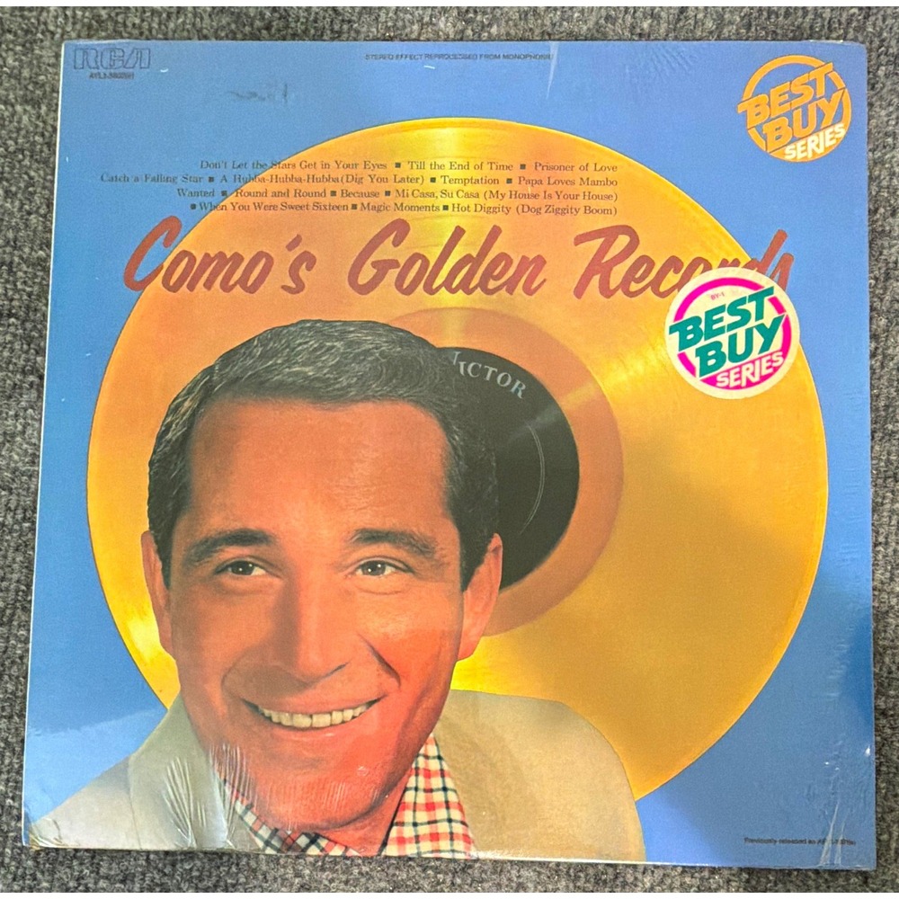 Perry Como Como's Golden Records LP 12" 33 RPM Black Vinyl RCA AFL1-3286